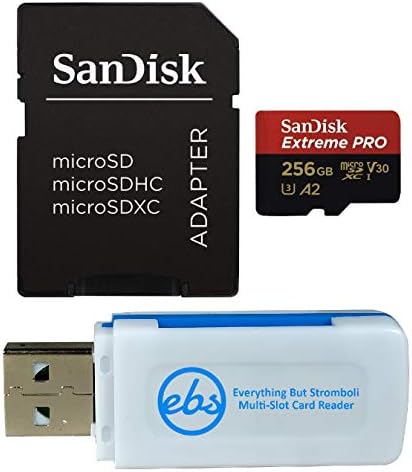 כרטיס זיכרון של סנדיסק 128 ג 'יגה-בייט עובד עם מצלמת פעולה של די-ג' יי אוסמו מחלקה 10, יו-אס-אס-1, יו-אס-אס-3, 4-קיי, חבילה עם הכל חוץ
