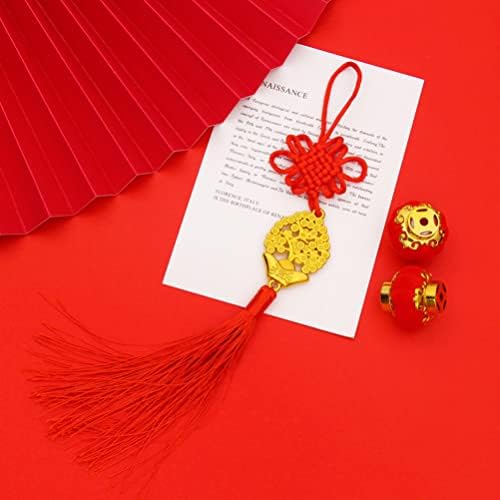 6 יחידות תליון שנה טובה סינית קישוט מסורתי לקישוט השנה החדשה בונסאי קישוטי תלייה פסטיבל אביב מזל פנדנאטים סגנון מעורב