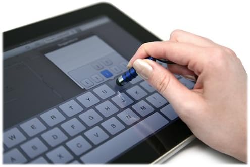 עט חרט בוקס גלוס תואם ל- Apple iPad - מיני חרט קיבולי, קצה גומי קטן עט חרט קיבולי לאייפד אפל - סילון שחור