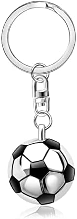 טופיקו 12 יחידות מתכת מחזיק מפתחות כדורגל מחזיק מפתחות מתכת מפתח טבעת יצירתי מפתח טבעת כדורגל מפתח שרשרת כדורגל מחזיק מפתחות תליון חצי