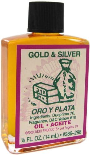זהב מוצרי אינדיו & מגבר; שמן כסף 1/2 פל. אוז.