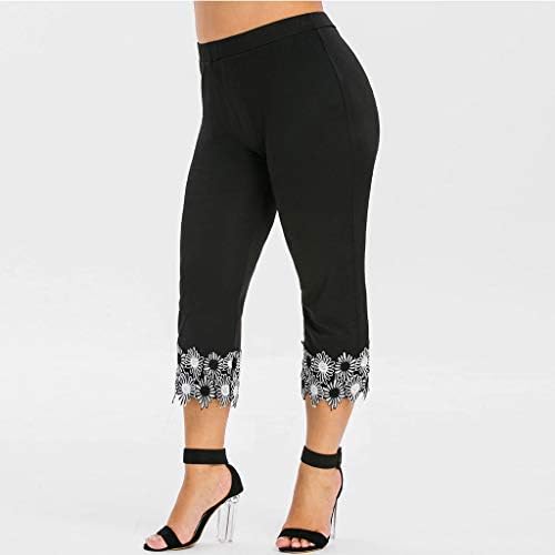 מכנסי יוגה מפורסמים של TIK_TOK, בתוספת חותלות קפרי בגודל לנשים לחדר כושר קצוץ חותלות דחיסה שלל הרמת ג'ינס ג'ינס ...