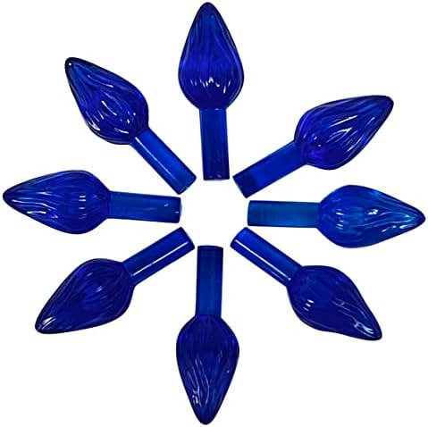 National Artcraft® אורות עץ חג המולד קרמיקה בסגנון טוויסט קטן - כחול