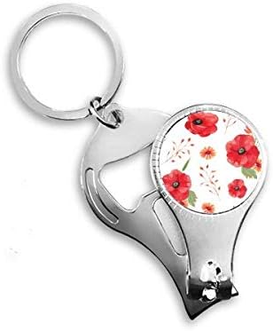 פרחי צבעי מים אוזני תירס ציפורניים ניפר טבעת מפתח שרשרת בקבוק פתיחת בקבוק