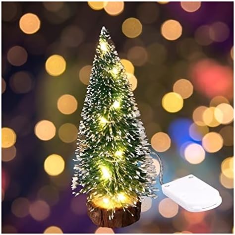דלקת עץ חג המולד קל משקל קל משקל קישוטי עץ חג המולד מלאכותי לחג קישוטי כפור מיניאטוריים לחג לקישוטים לחג המולד לילדים