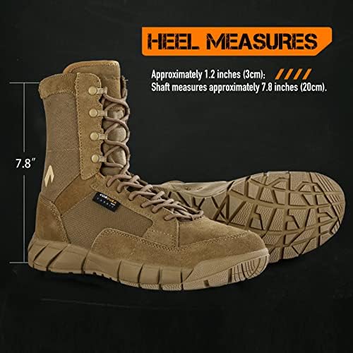 יבב נעליים צבאיות לגברים קל משקל צבאי טקטי נעלי הליכה עבודה לנשימה מדבר מגפיים