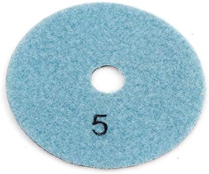 X-Deree כחול לבן יבש יבש רטוב ליטוש משטח ליטוש דיסק 3.9 DIA לטחינת רצפה (Disco de Almohadilla de Pulido de Diamante Mojado, Seco, Azul,