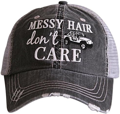 שיער מבולגן של קטידיד לא אכפת כובעי בייסבול כובע - כובע משאיות לנשים - כובע שמש חמוד מסוגנן