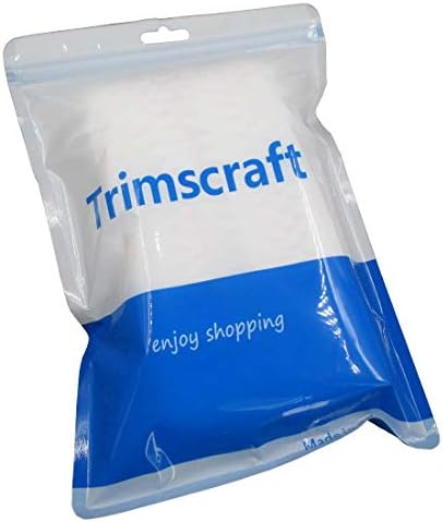 שוליים של ציצית כותנה של Trimscraft בלבן בגודל 1-1/2 אינץ 'של 10 מטר